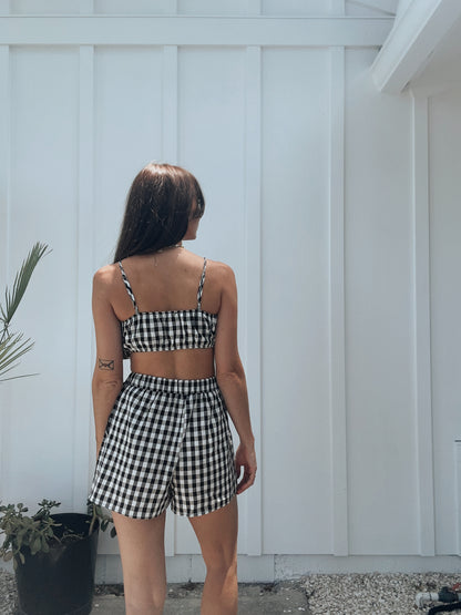 Gingham Crop Tank