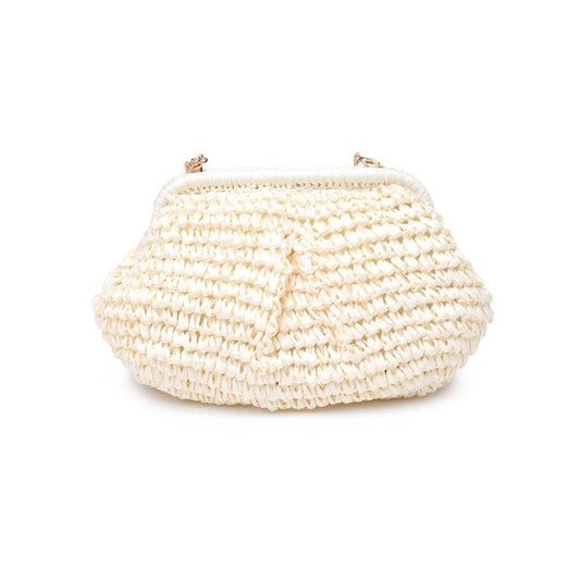 Rafia Clutch Ivory