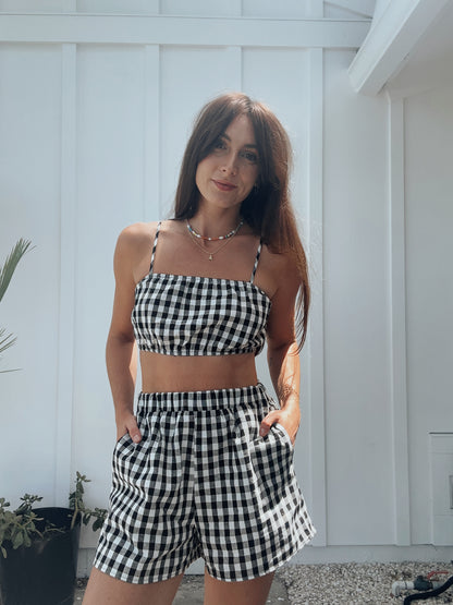 Gingham Crop Tank