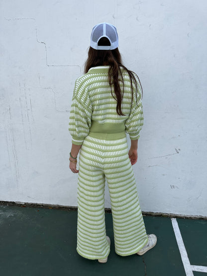 Avocado Striped Knit Pant