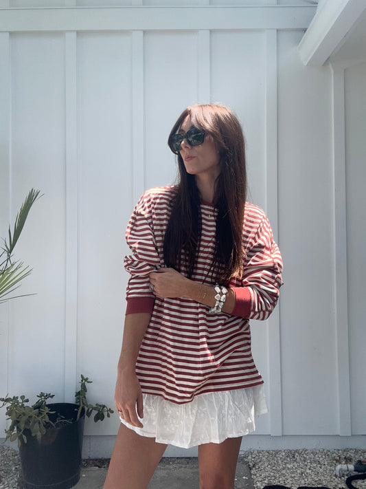 Oversized Striped Long Sleeve