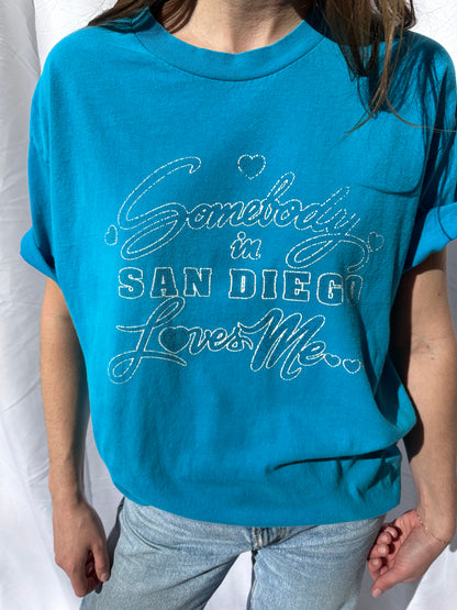 Vintage Tee-Somebody In San Diego