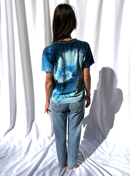 Vintage Tee-Blue Tie Dye