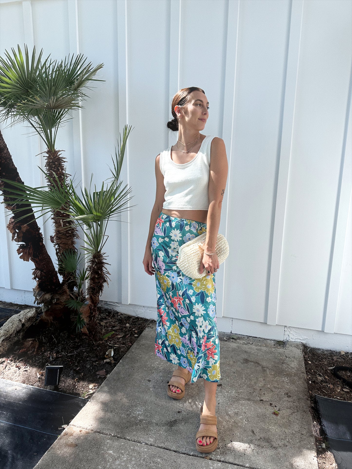 Floral Midi Skirt