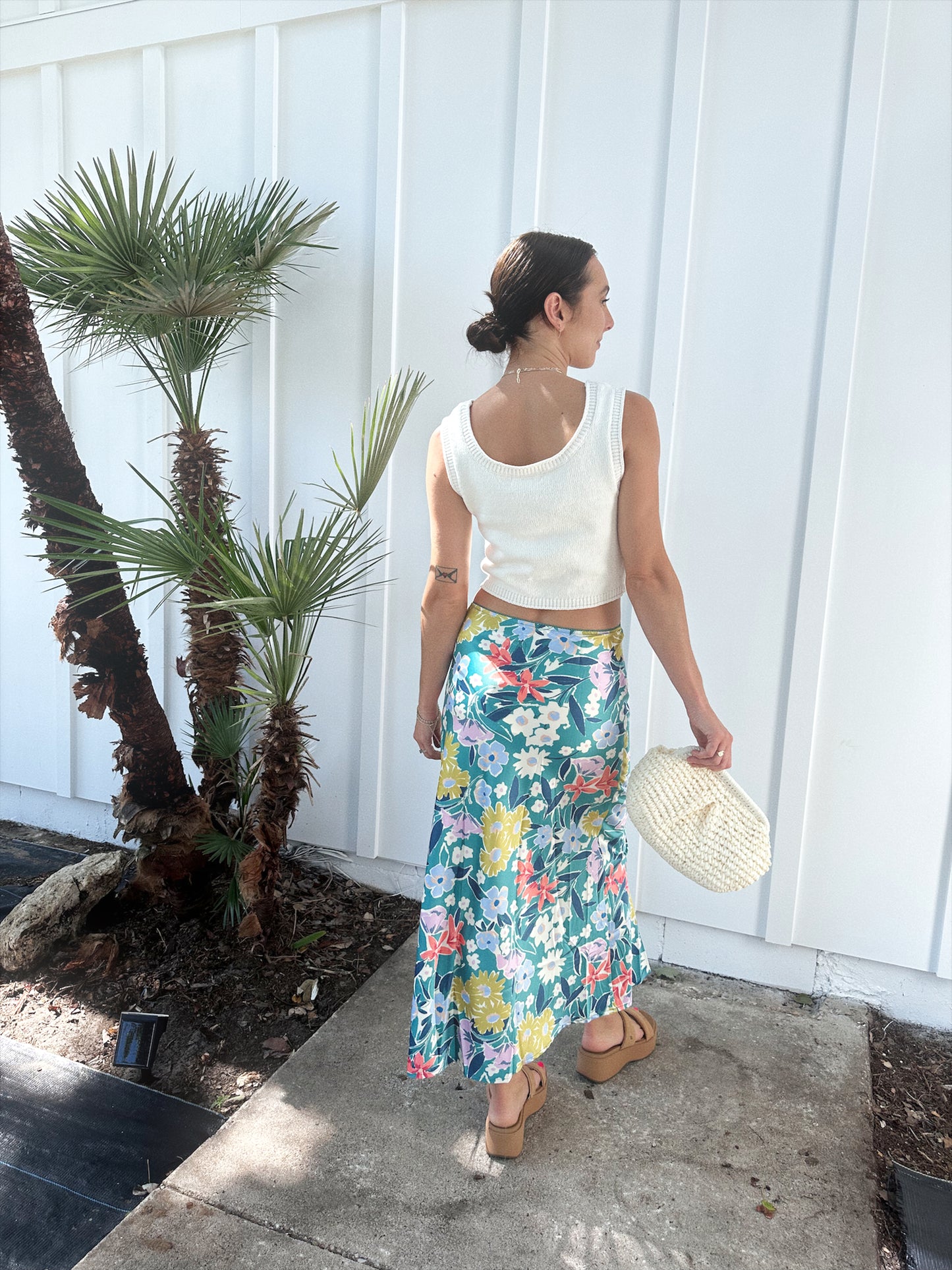 Floral Midi Skirt