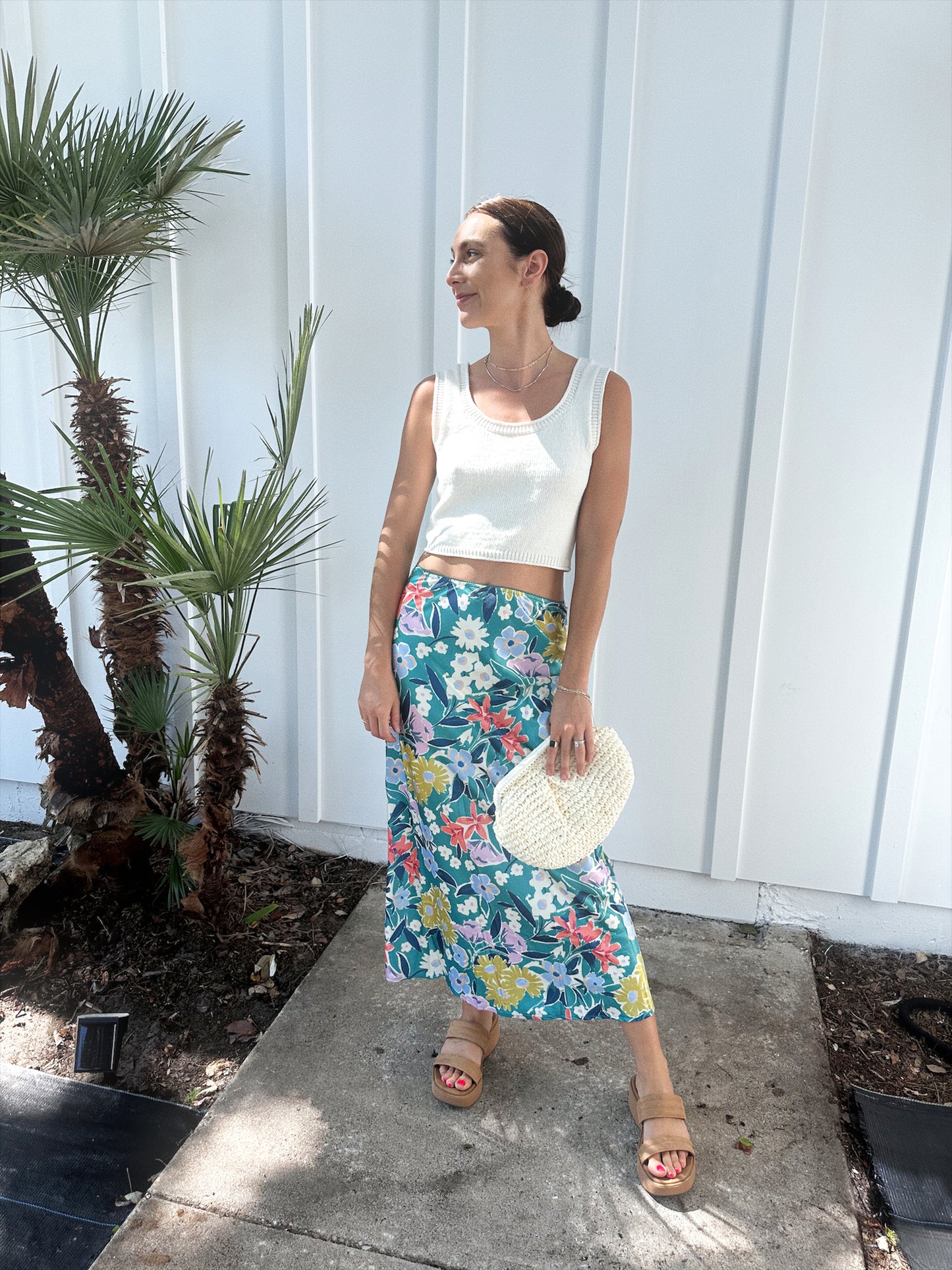 Floral Midi Skirt